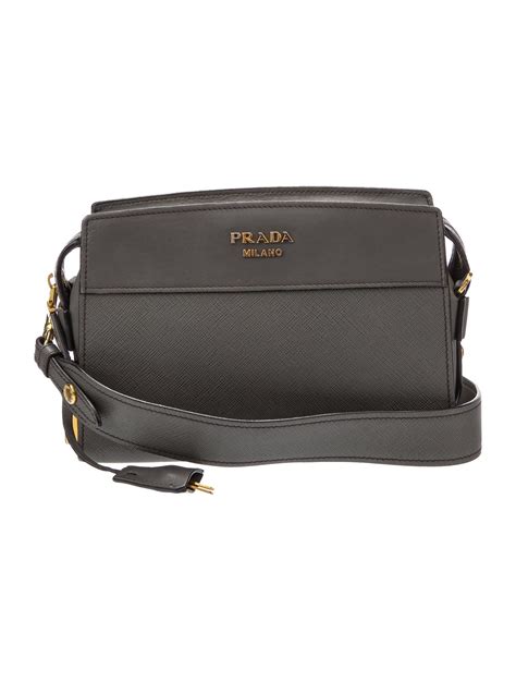 Prada Saffiano Lux Esplanade Crossbody Bag 